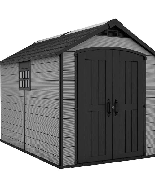 Abri robuste Keter Premier 7,5 x 11 pi en résine grise