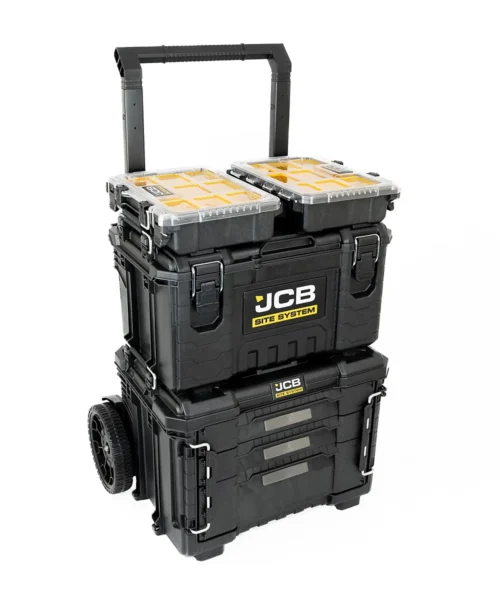 Ensemble de rangement modulaire JCB Site System 5 pièces avec chariot